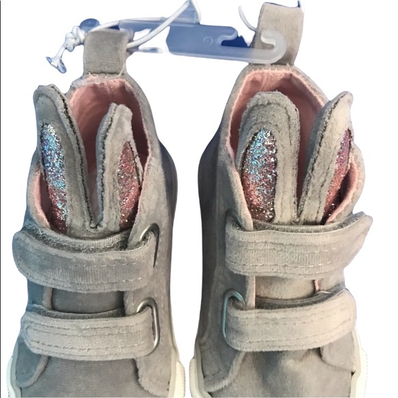 NWT Toddler Size 6 Sneakers Joe Fresh Grey Pink - Picture 2 of 8